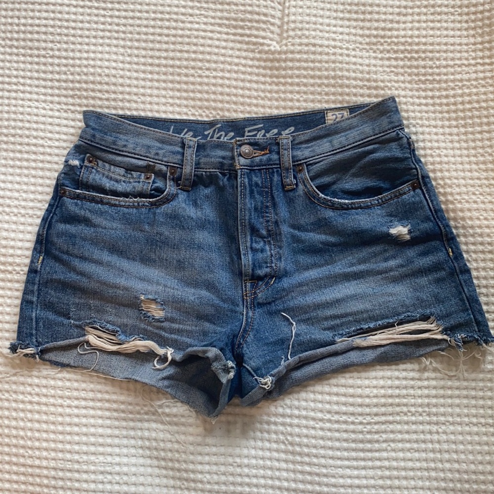 Free People Denim Jean Shorts